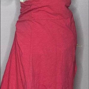 Large solid pink Lularoe maxi